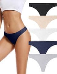 VIVVA® Nevidljivi bešavni tanga s V-strukom, rastezljiv i prozračan, bez linija ispod odjeće | TANGY, MULTI, S/M