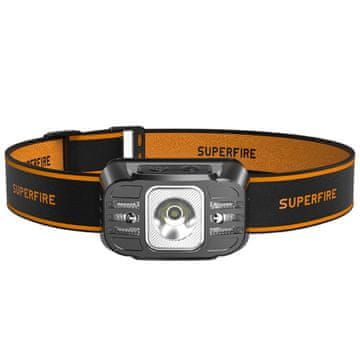 SupFire Supfire HL75-S LED čeona lampa 5W, 350lm, USB-C, Li-ion