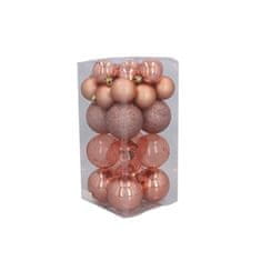 Aga Božićne kuglice MIX 4/6cm 27kom Roza