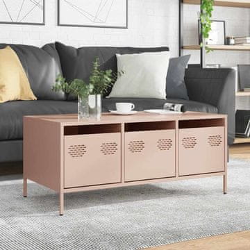 Vidaxl TV stalak roze boje 101,5 x 50 x 43,5 cm hladno valjani čelik