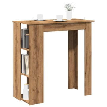 Vidaxl Barski stol s policama, Artisan hrast, 102x50x103,5 cm