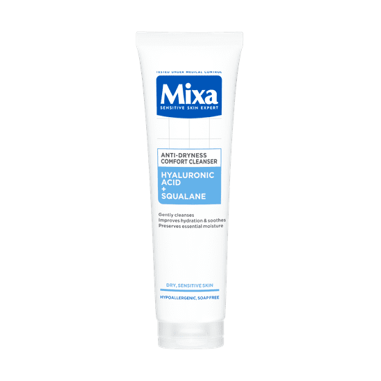 Mixa Anti-Dryness gel za umivanje, s hijaluronskom kiselinom i skvalanom, 150 ml