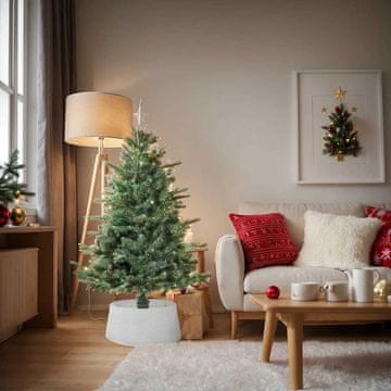 Vidaxl Navlaka za božićno drvce bijela Ø56x23 cm plastika
