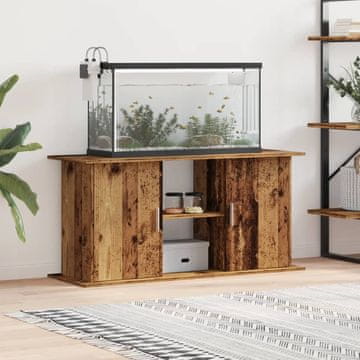 Vidaxl Ormarić za akvarij, antikno drvo, 121 x 41 x 58 cm