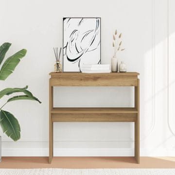 Vidaxl Konzolni stolić, Artisan hrast, 80x30x80 cm