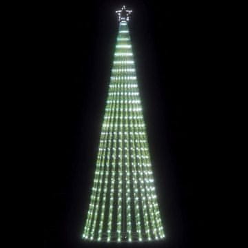 Vidaxl Konusne lampice za božićno drvce, 475 hladno bijelih LED dioda, 247 cm