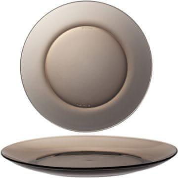Duralex LYS SEPIA smeđi tanjur 235 x 20 mm - set od 6