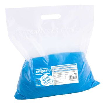 Šećer za aparat za šećernu vatu, granulacija 0,8-1,2 mm, prirodna aroma, PLAVI, 5 kg