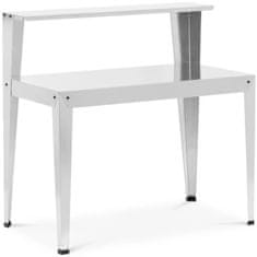 Uniprodo Vrtni stol za sadnju biljaka s policom, čelik, 112 x 61 x 109 cm