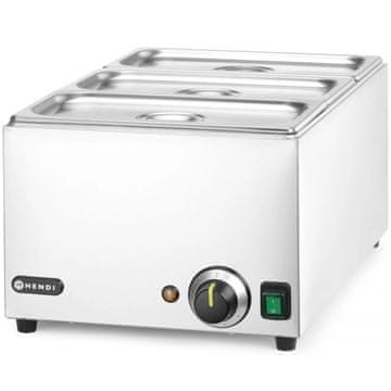 Hendi Grijač hrane na vodenoj kupki 3x GN 1/3 100 mm s poklopcima 1000 W