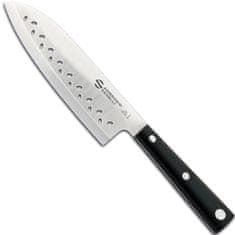 Ambrogio Sanelli Santoku kuharski nož s kuglično brušenom oštricom, duljine 160 mm HASAKI