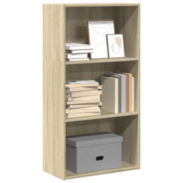 Vidaxl Polica za knjige, hrast sonoma, 60x30x114 cm