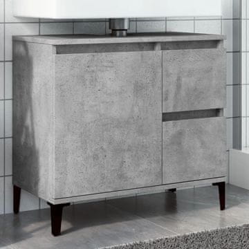 Vidaxl Kupaonski ormarić Betonsko-sivi 65x33x60 cm