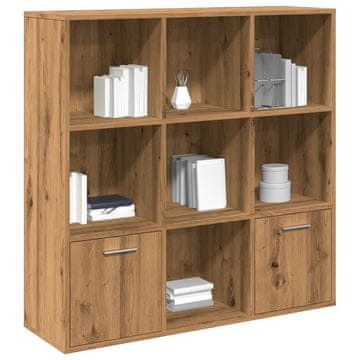 Vidaxl Polica za knjige, Artisan hrast, 98x29x97,5 cm