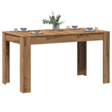 Vidaxl Blagovaonski stol Artisan hrast 140x74,5x76 cm