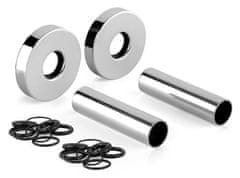 Bruckner Kružna prekrivna rozeta WICHER, par, kromirana završna obrada