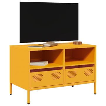 Vidaxl TV stalak boje senfa 68x39x43,5 cm hladno valjani čelik