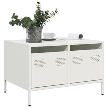 Vidaxl TV stalak bijeli 68x50x43,5 cm hladno valjani čelik