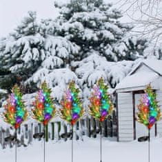 HOME & MARKER® Solarna LED svjetiljka, u obliku ciprese, dekorativna vanjska solarna lampa, otpornna na kišu | CUPRESSUS
