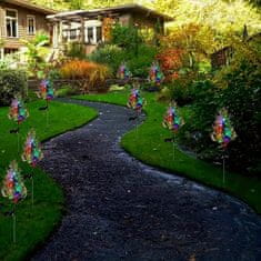 HOME & MARKER® Solarna LED svjetiljka, u obliku ciprese, dekorativna vanjska solarna lampa, otpornna na kišu | CUPRESSUS