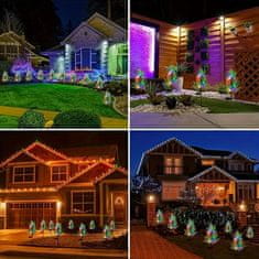 HOME & MARKER® Solarna LED svjetiljka, u obliku ciprese, dekorativna vanjska solarna lampa, otpornna na kišu | CUPRESSUS