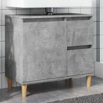 Vidaxl Kupaonski ormarić Betonsko-sivi 65x33x60 cm