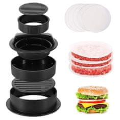 HOME & MARKER® Preša za hamburger i pljeskavice, oblikovač mesa, kuhinjski alat za burgere | BURGIPRESS