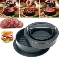 HOME & MARKER® Preša za hamburger i pljeskavice, oblikovač mesa, kuhinjski alat za burgere | BURGIPRESS