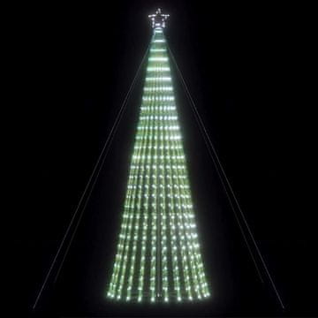 Vidaxl Konusne lampice za božićno drvce, 1028 hladno bijelih LED dioda, 403 cm