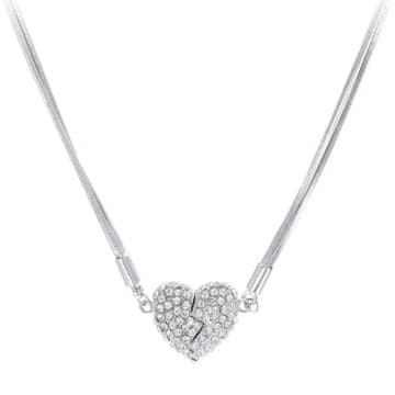 VIVVA® Elegantna magnetna ogrlica sa srcem, hipoalergena, modni nakit 50 cm | HEARTBOND