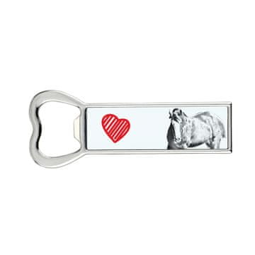 Clydesdale - otvarač za boce s konjem, personalizirani otvarač za hladnjak, jedinstveni poklon za muškarca od a