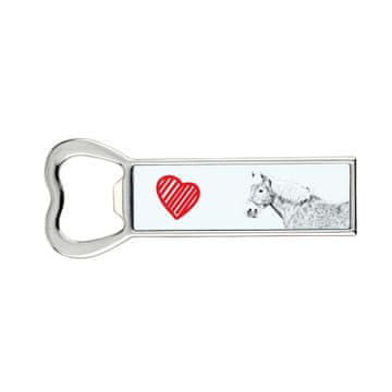 Haflinger Fohlen - otvarač za boce s konjem, personalizirani otvarač za hladnjak, jedinstveni poklon za muškarce od a