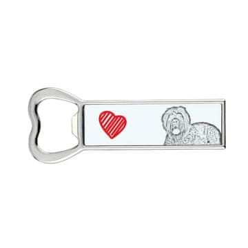 Ruski crni terijer - otvarač za boce sa psom, personalizirani otvarač za hladnjak, jedinstveni poklon za muškarca od a