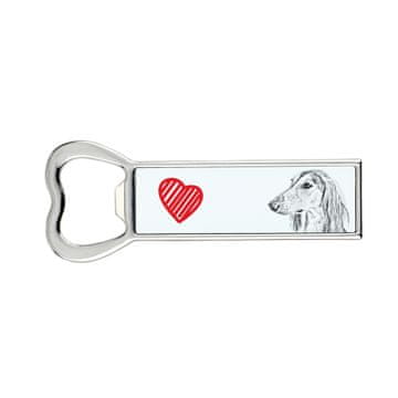 Perzijski hrt, Saluki I - otvarač za boce sa psom, personalizirani otvarač za hladnjak, jedinstveni poklon za muškarca od a