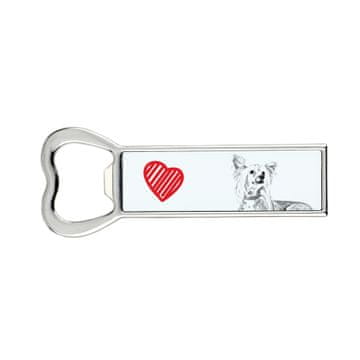 Kineski kukmasti pas - otvarač za boce s likom psa, personalizirani otvarač za hladnjak, jedinstveni poklon za muškarca od a