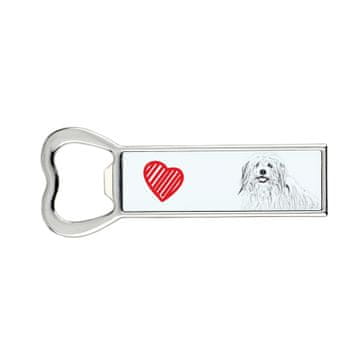 Coton de Tulear - otvarač za boce s psom, personalizirani otvarač za hladnjak, jedinstveni poklon za muškarca od a