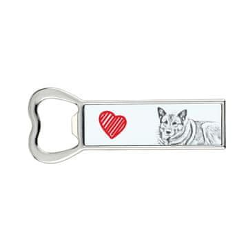Elkhound, norveški sivi elkhound - otvarač za boce sa psom, personalizirani otvarač za hladnjak, jedinstveni poklon za muškarce od a