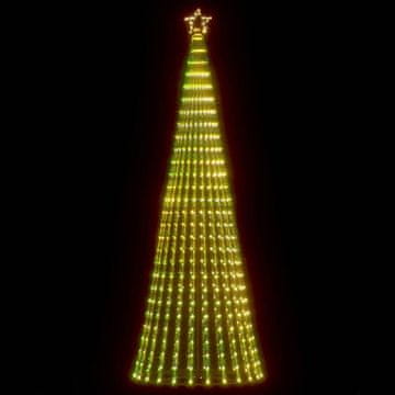 Vidaxl Konusno božićno drvce s lampicama, 475 toplo bijelih LED dioda, 247 cm