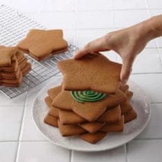 HOME & MARKER® Set kalupa za božićne kolače (6 kom), višekratni plastični kalupi u obliku zvijezde | STARCUTS