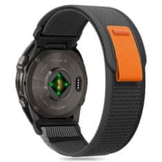 Tech-protect Nylon remen za Garmin Fenix 5x / 5x Plus / 6x / 6x Pro / 7x / 8 51mm, black/orange