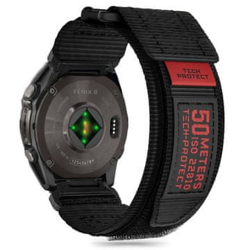 Tech-protect Scout Pro remen za Garmin Fenix 5x / 5x Plus / 6x / 6x Pro / 7x / 8 51mm, black