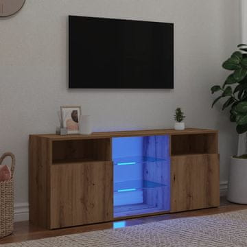 Vidaxl TV ormarić s LED rasvjetom Artisan hrast 120x30x50 cm