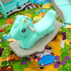 Aga4Kids Dječja plastična ograda s priborom 206x177x64 cm Zelena