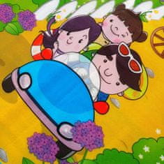 Aga4Kids Dječja plastična ograda s priborom 206x177x64 cm Zelena