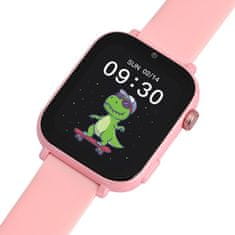 Garett dječji pametni sat KIDS NICE PRO 4G, GPS, SOS, pozivi, 1,85", rozi