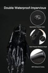 Netscroll Muške vodootporne zimske rukavice s touch screen funkcijom i protukliznim gripom, GoreTex, crne, WinterStar, L