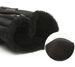 Netscroll Muške vodootporne zimske rukavice s touch screen funkcijom i protukliznim gripom, GoreTex, crne, WinterStar, L