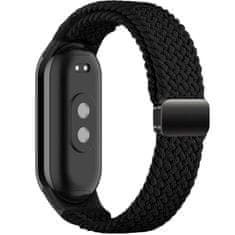 Tech-protect Nylonmag remen za Xiaomi Smart Band 8 / 9 / NFC, black