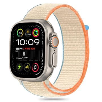 Tech-protect Nylon remen za Apple Watch 44/45/46/49mm, cream