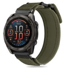 Tech-protect Scout Pro remen za Garmin Fenix 5 / 6 / 6 Pro / 7 / 8 47mm / E, military green